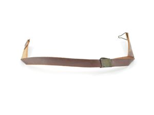 WWII Leather Liner Strap With Green Steel Buckle
