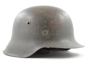 WWII German M42 No Decal Helmet & Liner Set (EF64)