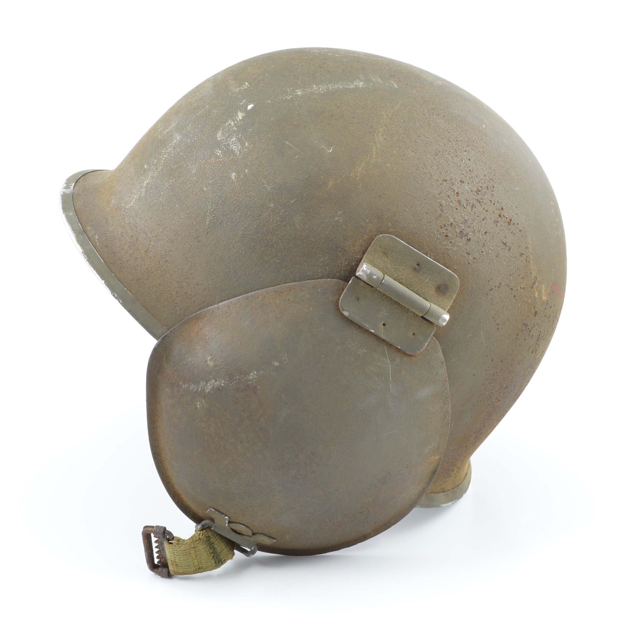 WWII U.S. Army Air Corps/Force M3 Bomber Crew Flak Helmet — image 9