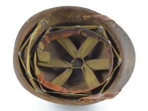 Early-WWII Hood Rubber Low Pressure M1 Helmet Liner (Complete)