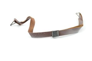 WWII Leather Liner Strap With Black Brass Buckle (Blemished)