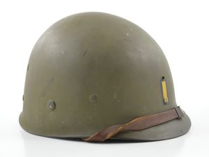 Early-WWII Second Lieutenant's Inland M1 Helmet Liner (ID'd)