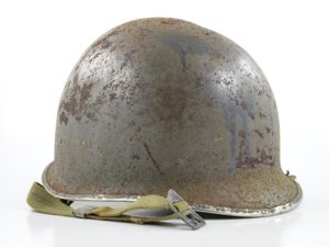 WWII Fixed Loop McCord M1 Helmet Shell W/ NCO Leadership …