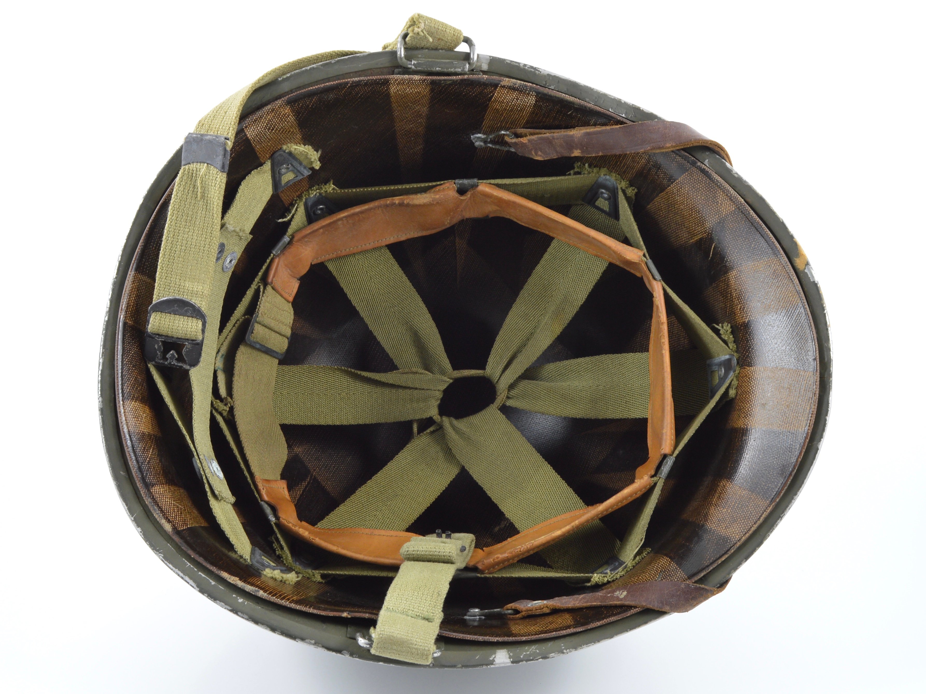 Mid-WWII Swivel Loop Helmet & Westinghouse Liner (Complete Set) — image 2