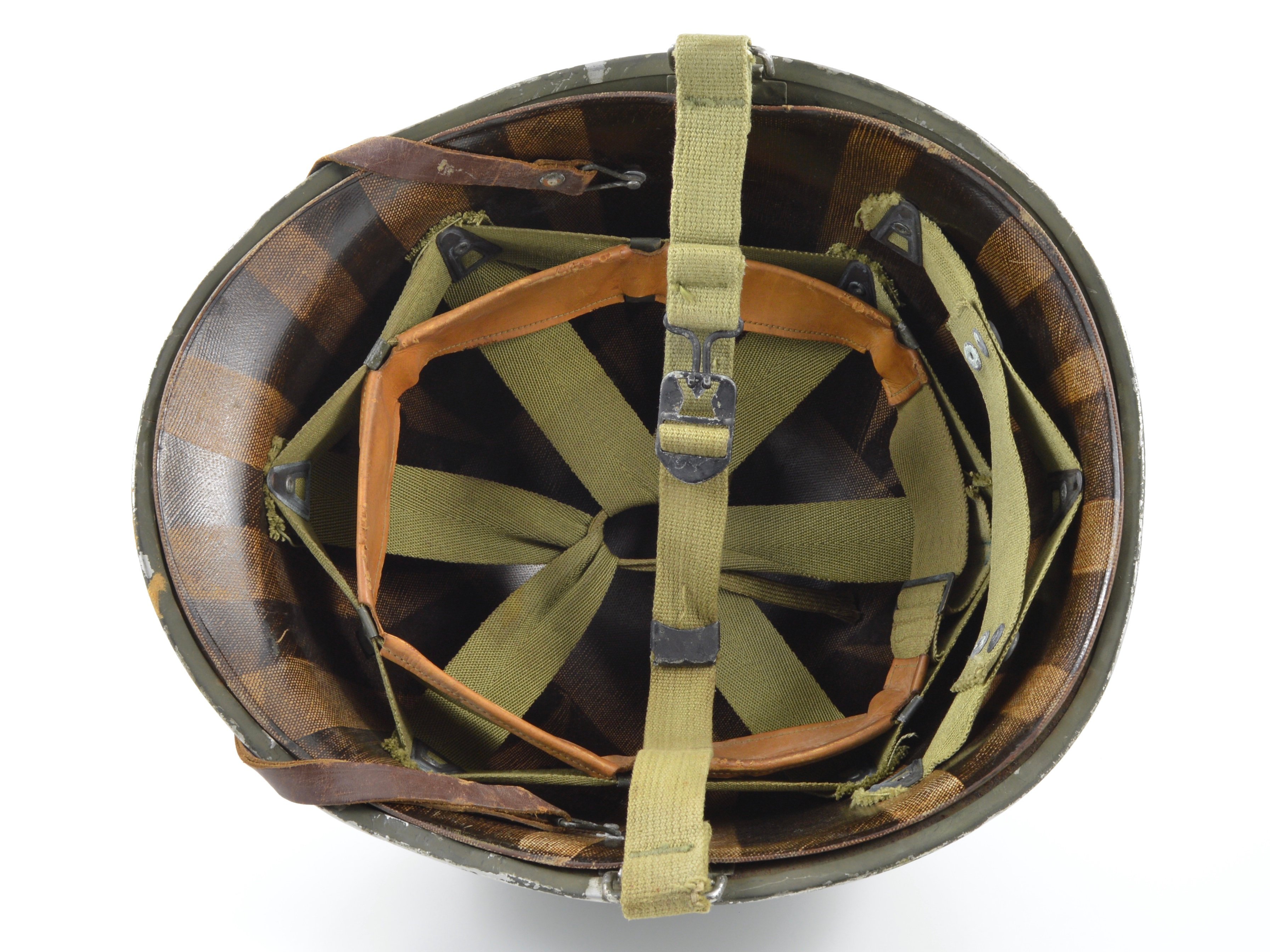 Mid-WWII Swivel Loop Helmet & Westinghouse Liner (Complete Set) — image 5