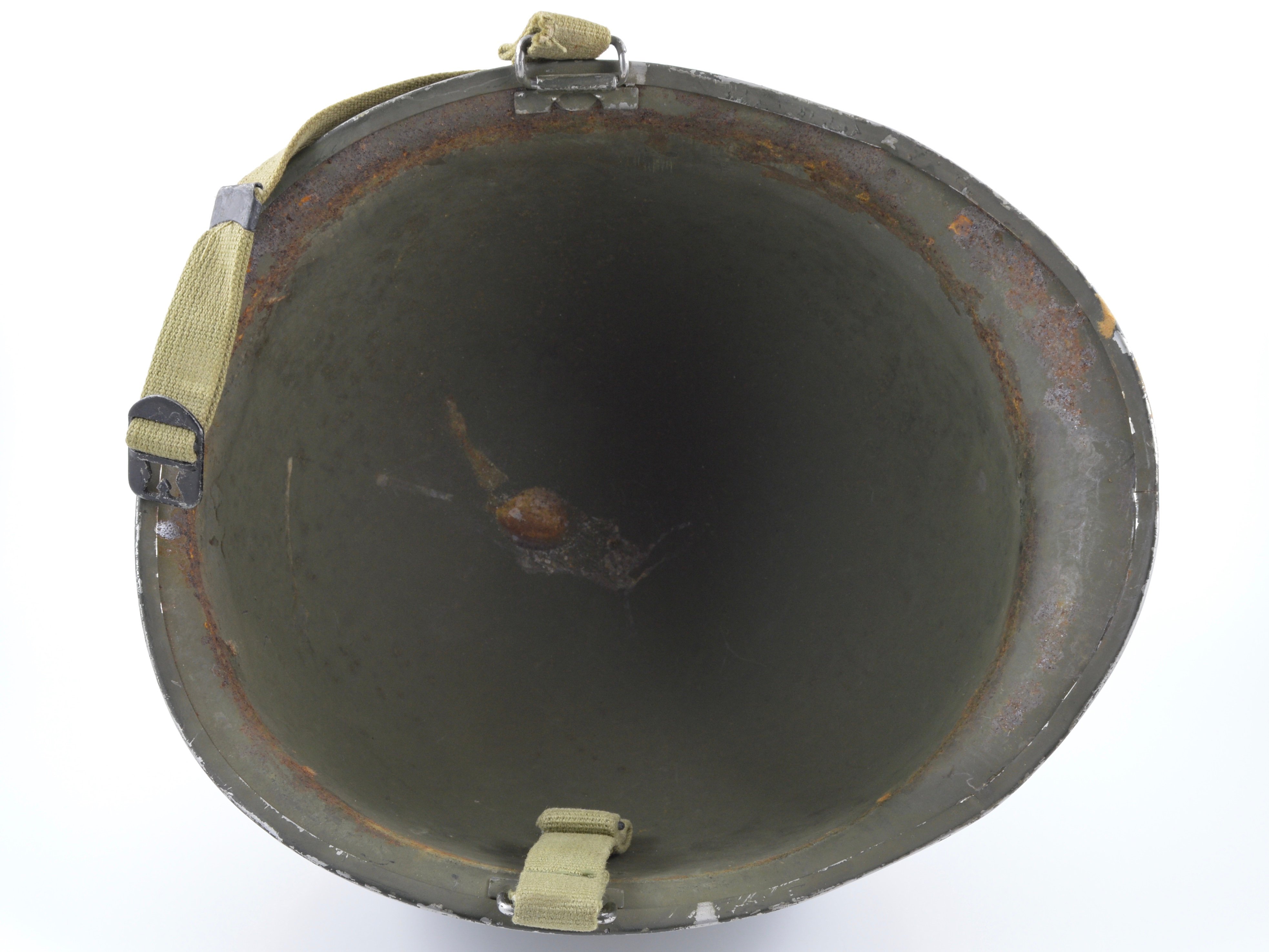 Mid-WWII Swivel Loop Helmet & Westinghouse Liner (Complete Set) — image 8