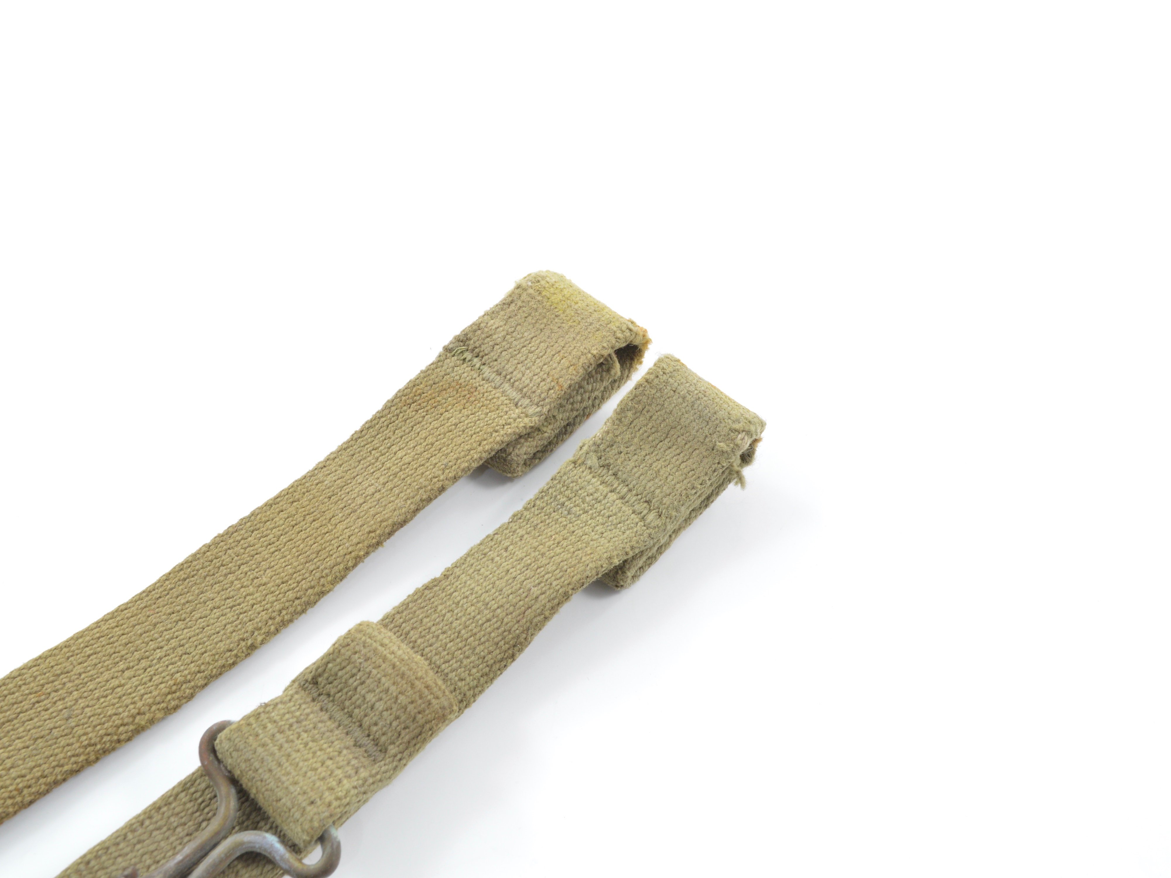 Early-WWII Web Helmet Chinstraps OD#3 (Khaki) — image 4