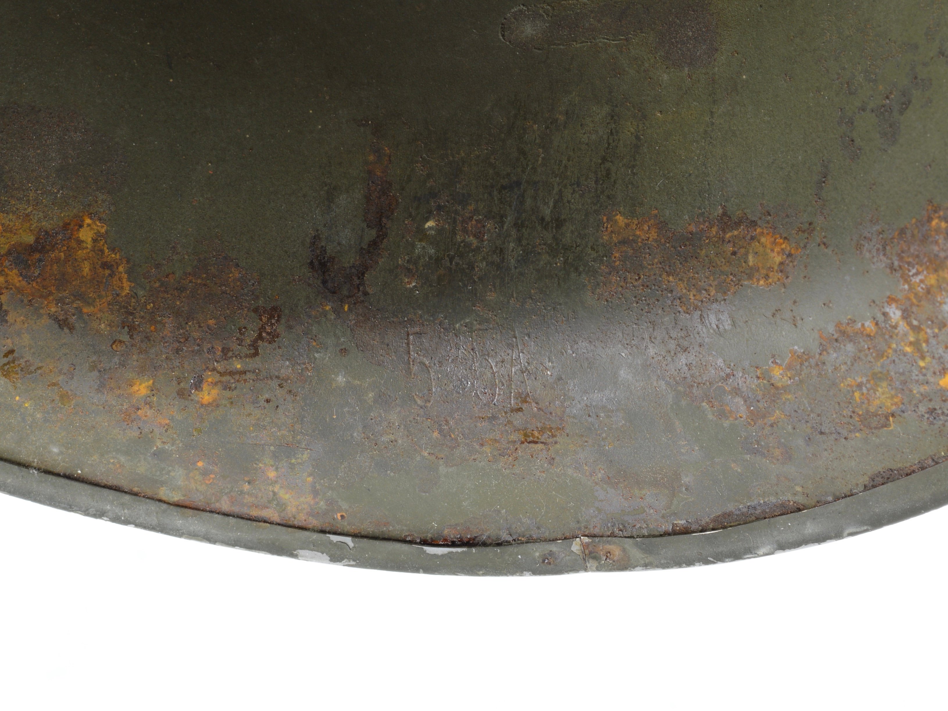 Mid-WWII Fixed Loop McCord M1 Helmet Shell (June 1943) — image 3