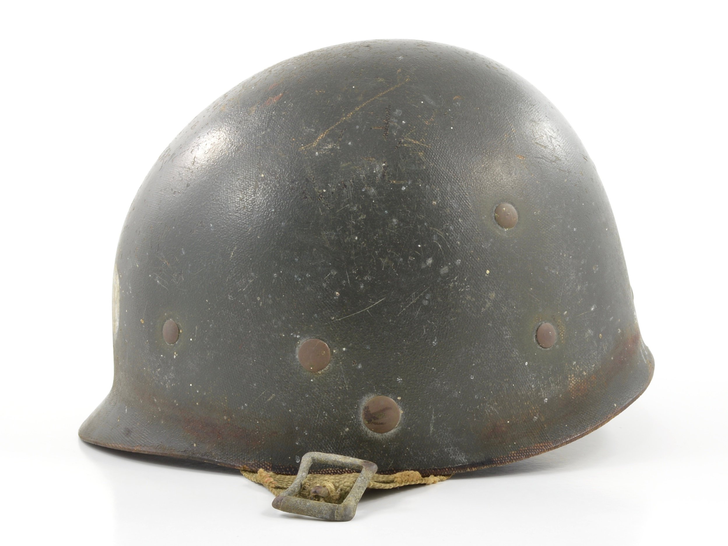 Late-WWII Westinghouse Airborne Paratrooper M1-C Helmet Liner (504th PIR) — image 12