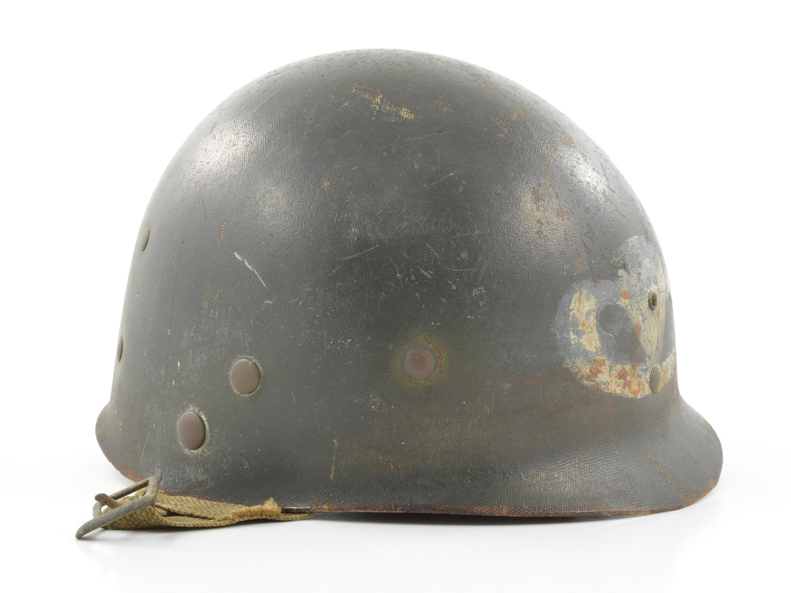 Late-WWII Westinghouse Airborne Paratrooper M1-C Helmet Liner (504th PIR) — image 15