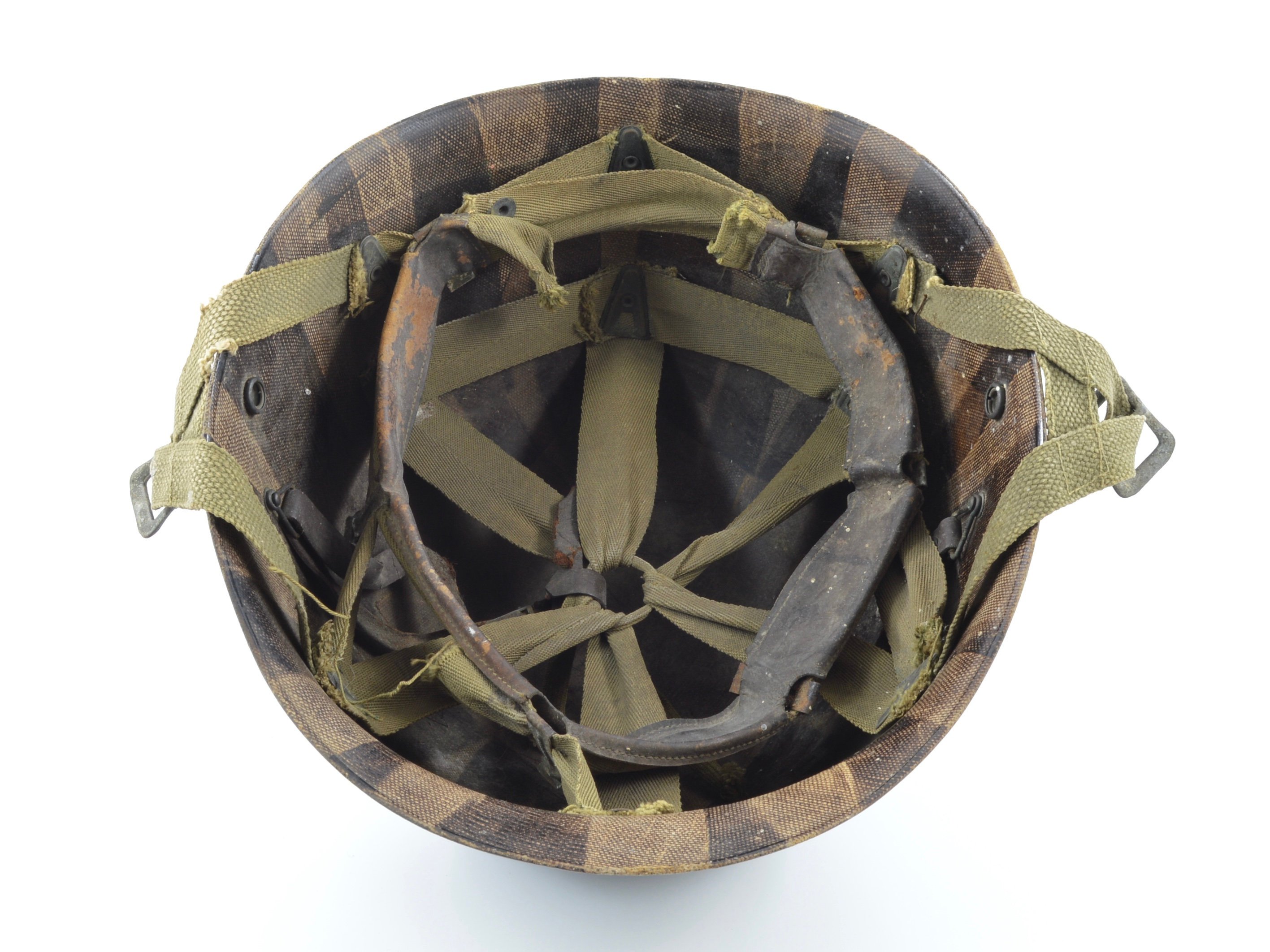 Late-WWII Westinghouse Airborne Paratrooper M1-C Helmet Liner (504th PIR) — image 2