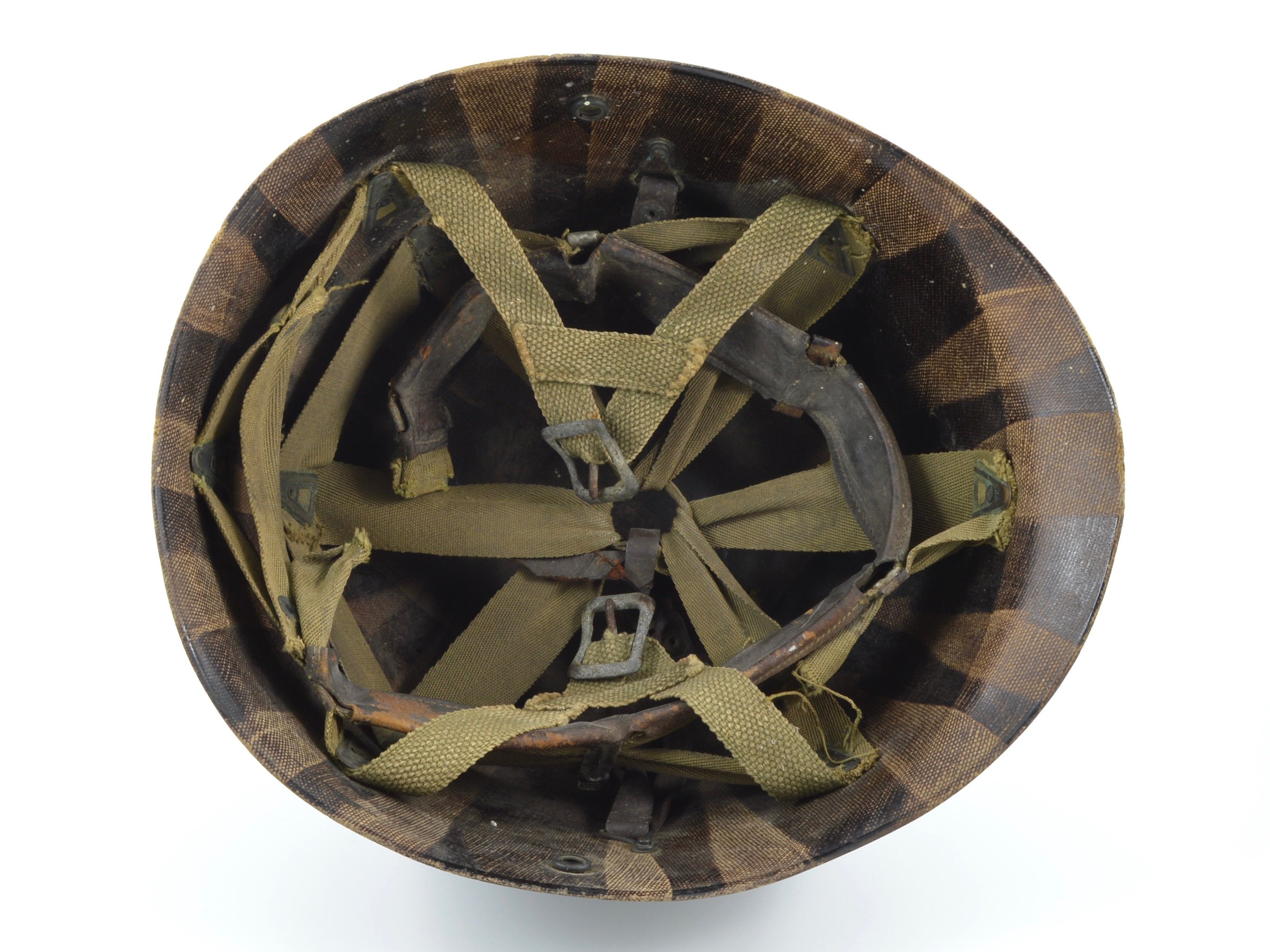 Late-WWII Westinghouse Airborne Paratrooper M1-C Helmet Liner (504th PIR) — image 4