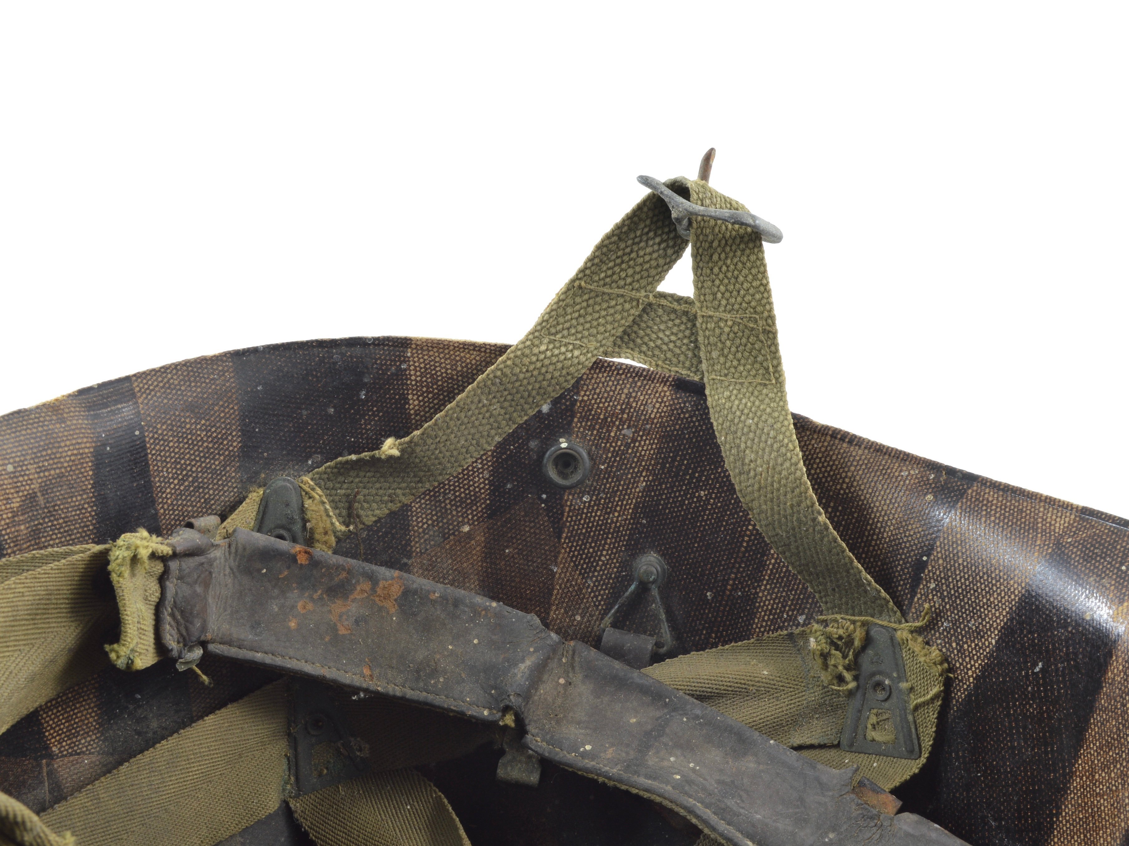 Late-WWII Westinghouse Airborne Paratrooper M1-C Helmet Liner (504th PIR) — image 5