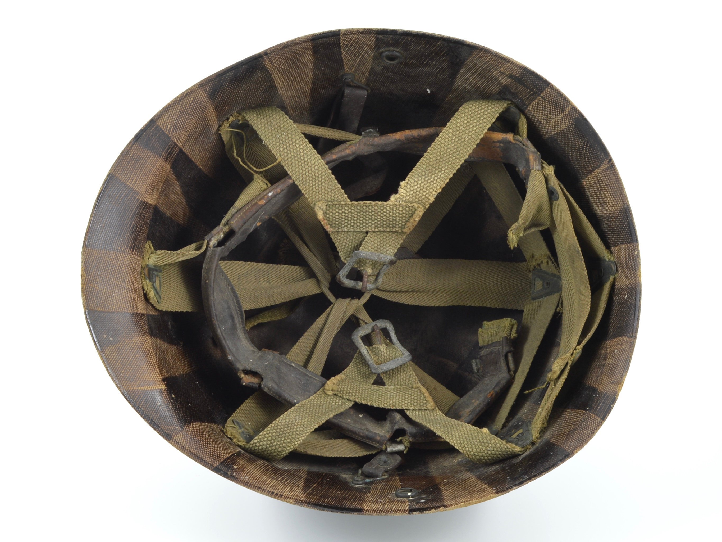 Late-WWII Westinghouse Airborne Paratrooper M1-C Helmet Liner (504th PIR) — image 7