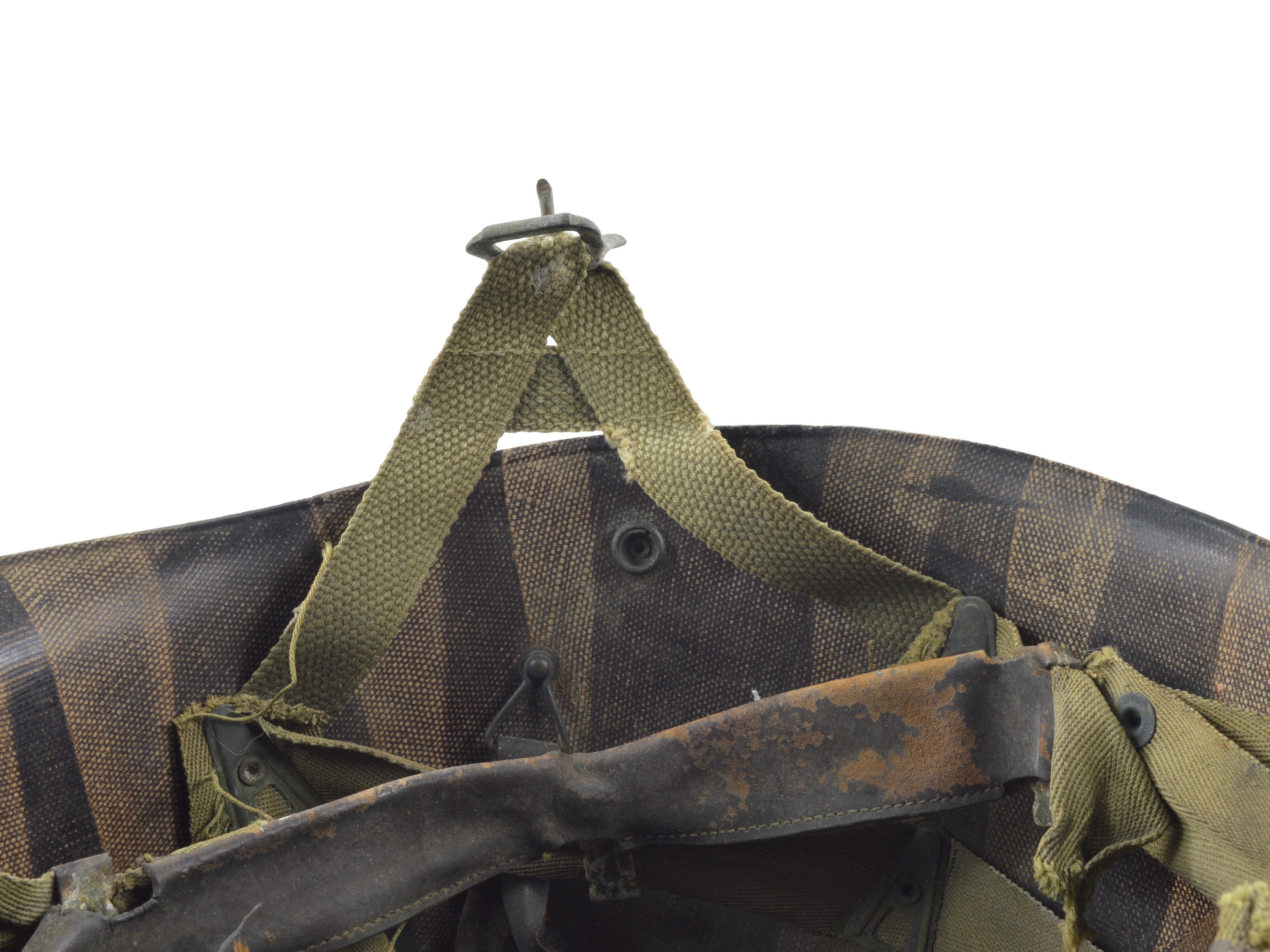 Late-WWII Westinghouse Airborne Paratrooper M1-C Helmet Liner (504th PIR) — image 8