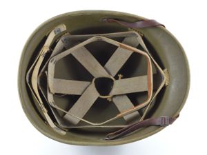 Early-WWII Hawley M1 Helmet Liner With Rayon Suspension (Complete)