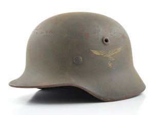 WWII German M40 Luftwaffe Helmet & Liner Set (Q64)