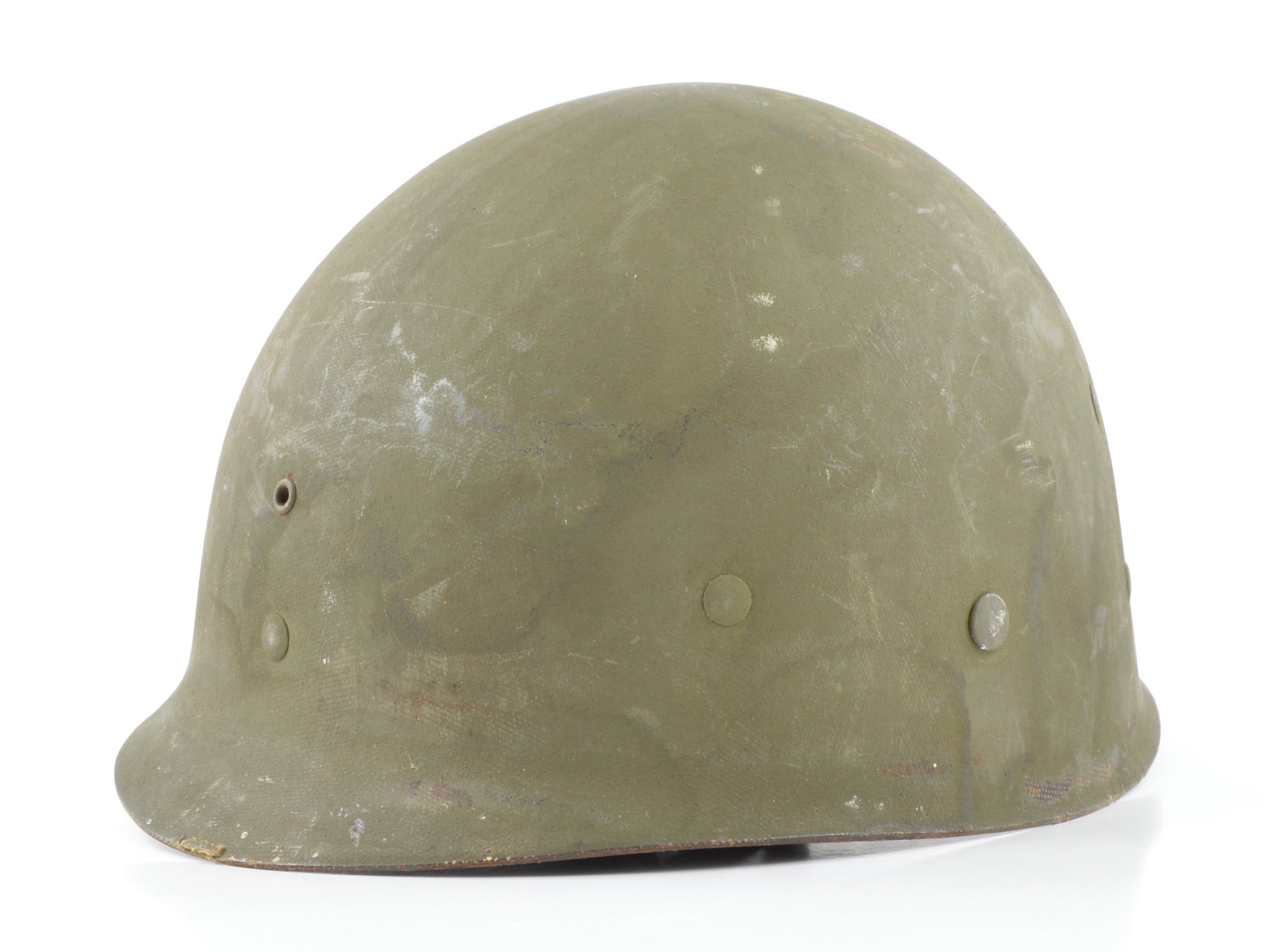 WWII USCG Shore Party Fixed Loop M1 Helmet & Westinghouse Liner (Painted Set) — image 10