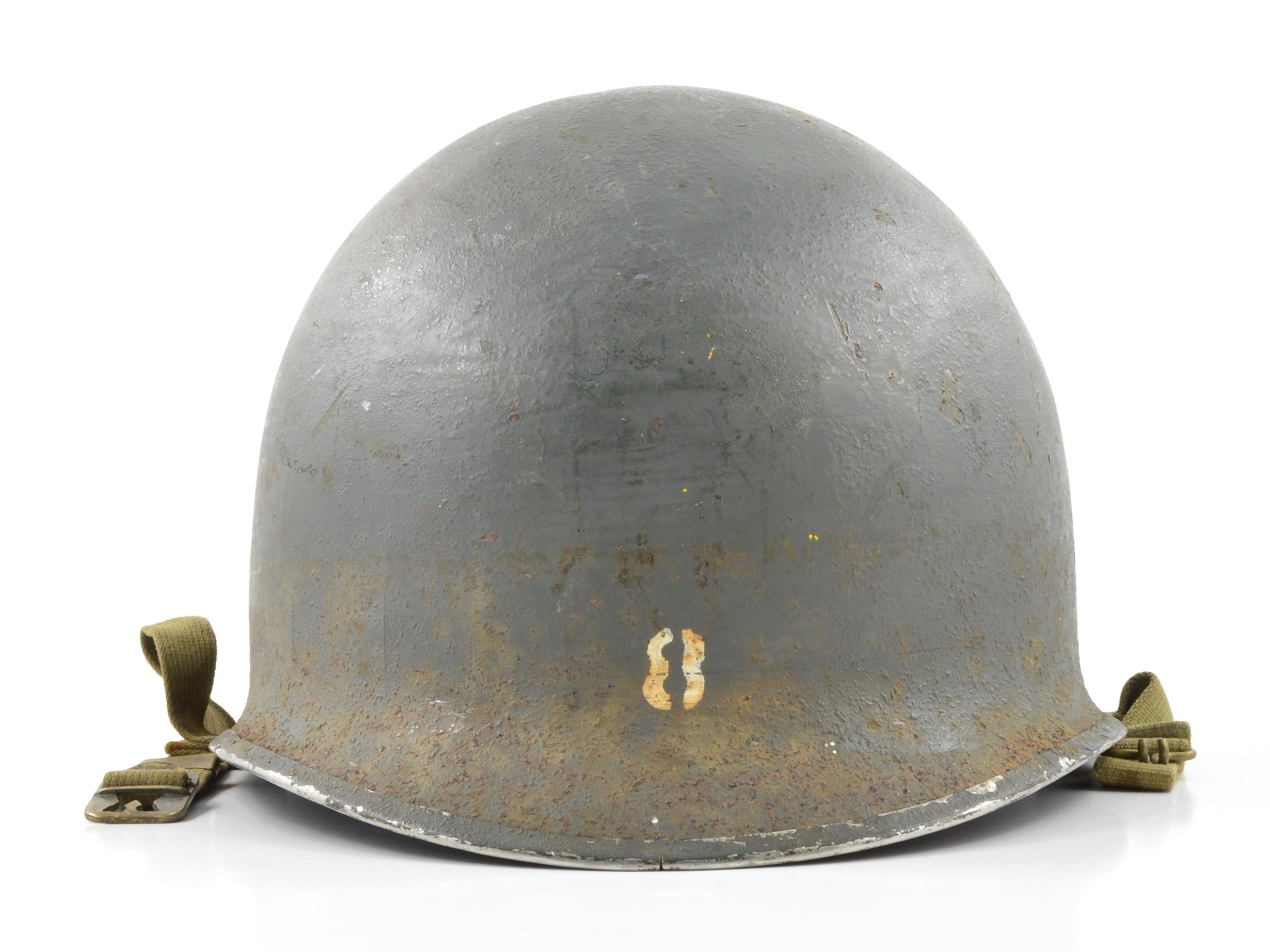 WWII USCG Shore Party Fixed Loop M1 Helmet & Westinghouse Liner (Painted Set) — image 11