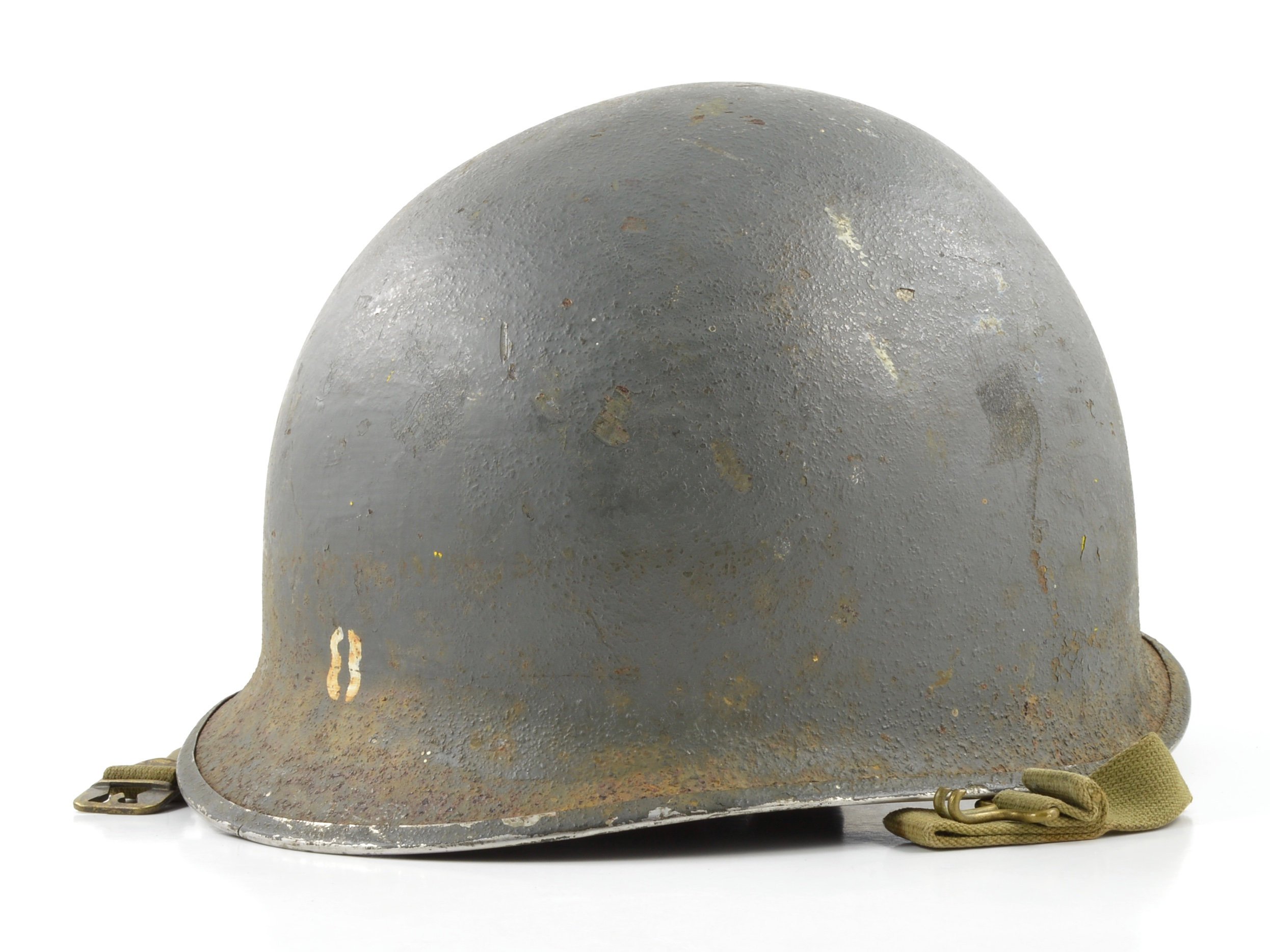 WWII USCG Shore Party Fixed Loop M1 Helmet & Westinghouse Liner (Painted Set) — image 12