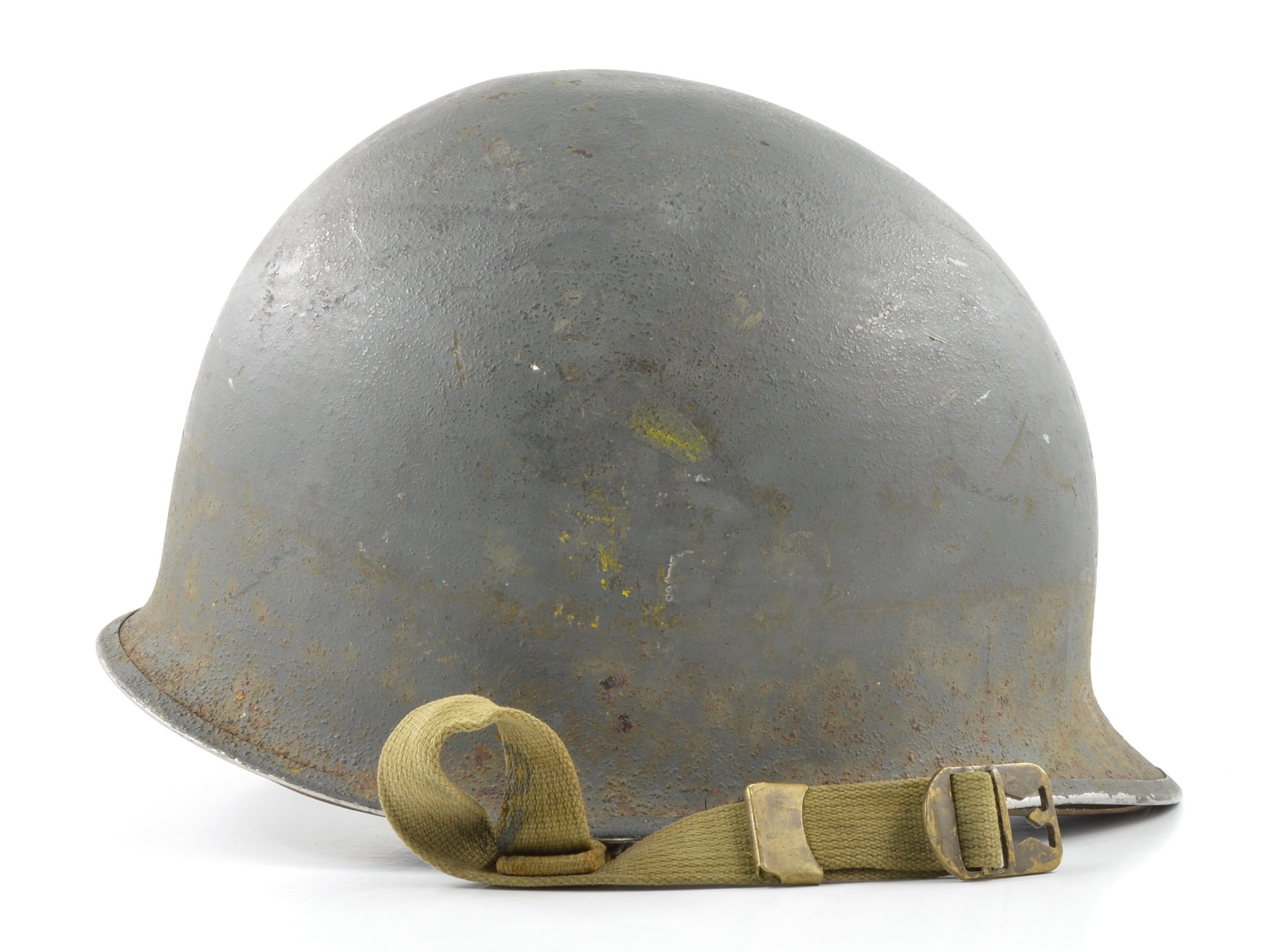 WWII USCG Shore Party Fixed Loop M1 Helmet & Westinghouse Liner (Painted Set) — image 15