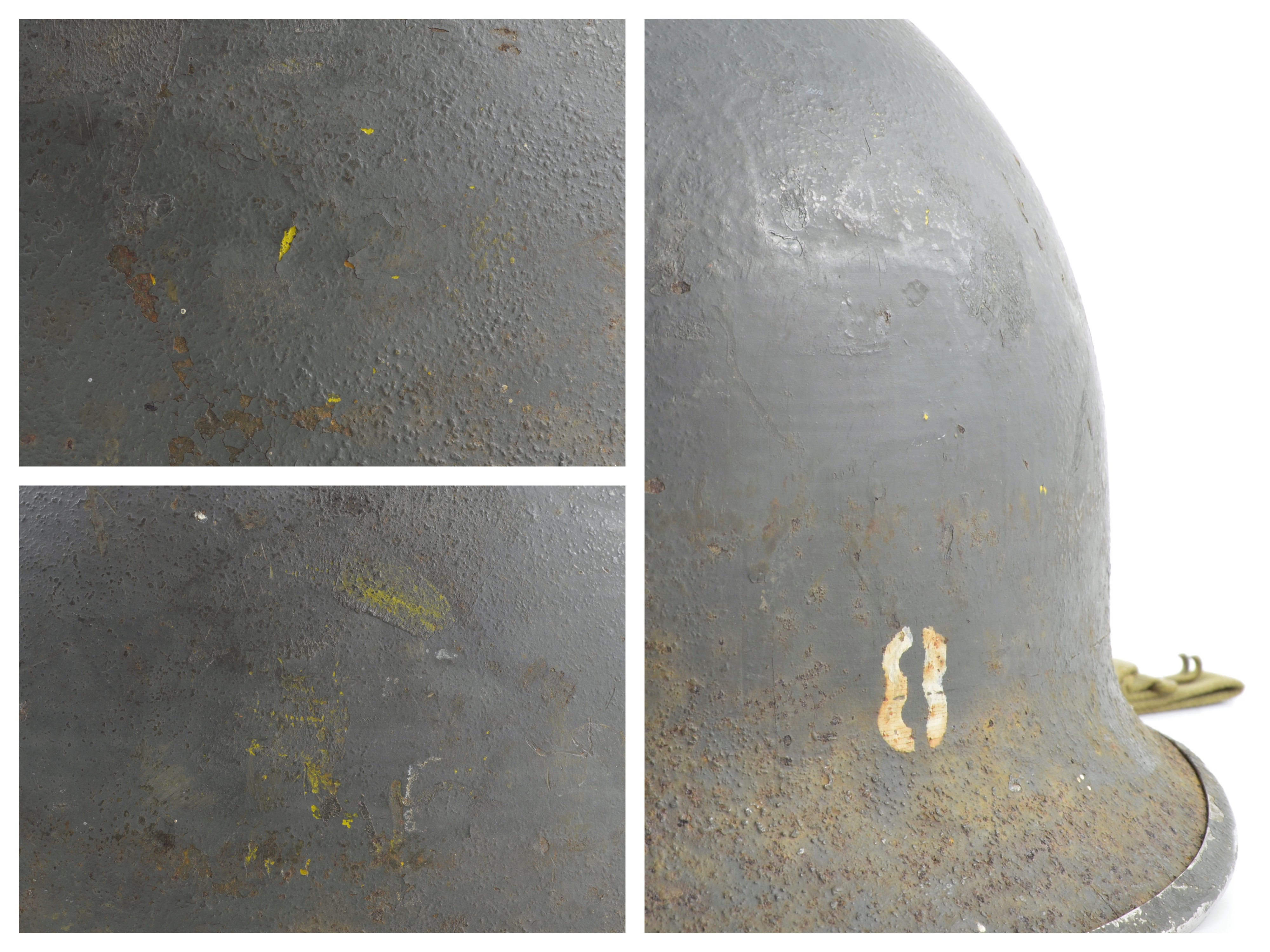 WWII USCG Shore Party Fixed Loop M1 Helmet & Westinghouse Liner (Painted Set) — image 2