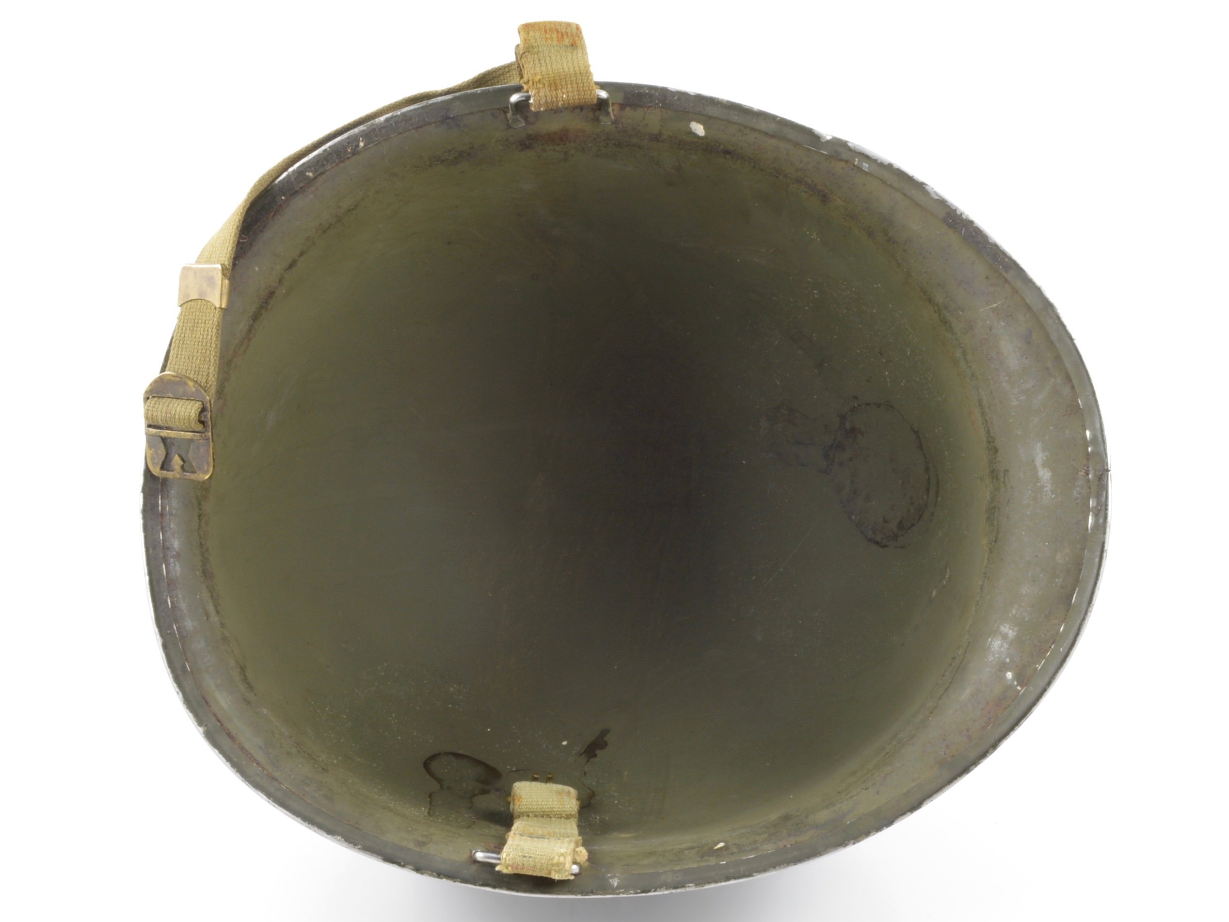 WWII USCG Shore Party Fixed Loop M1 Helmet & Westinghouse Liner (Painted Set) — image 7