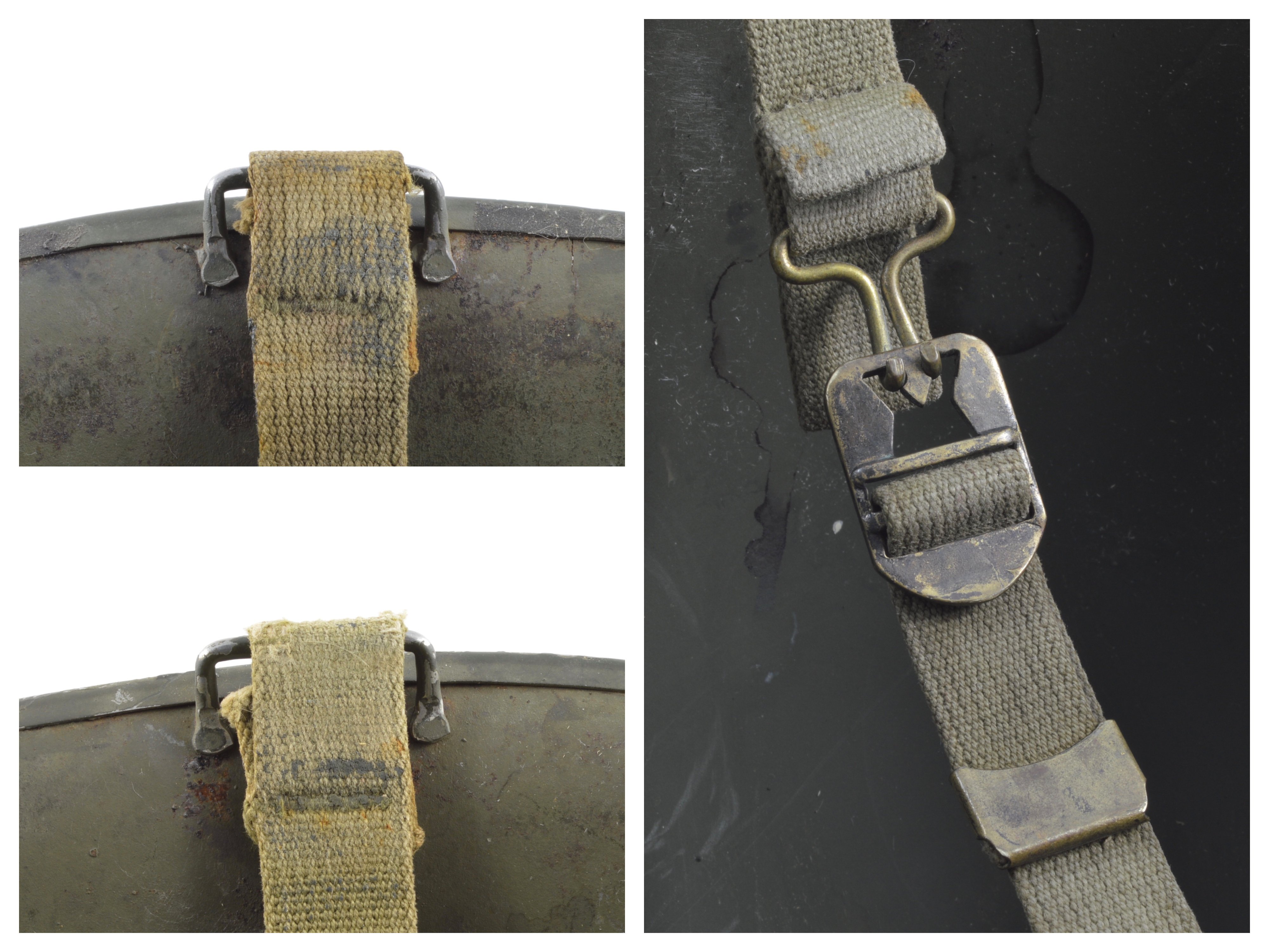 WWII USCG Shore Party Fixed Loop M1 Helmet & Westinghouse Liner (Painted Set) — image 9