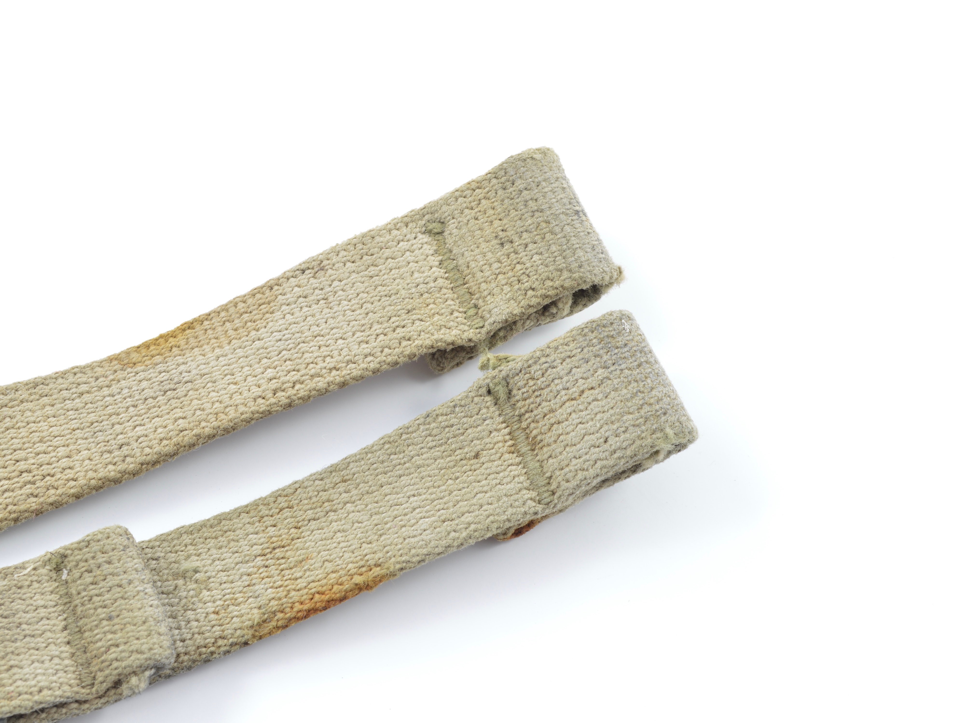 Early-WWII Web Helmet Chinstraps OD#3 (Khaki) — image 3