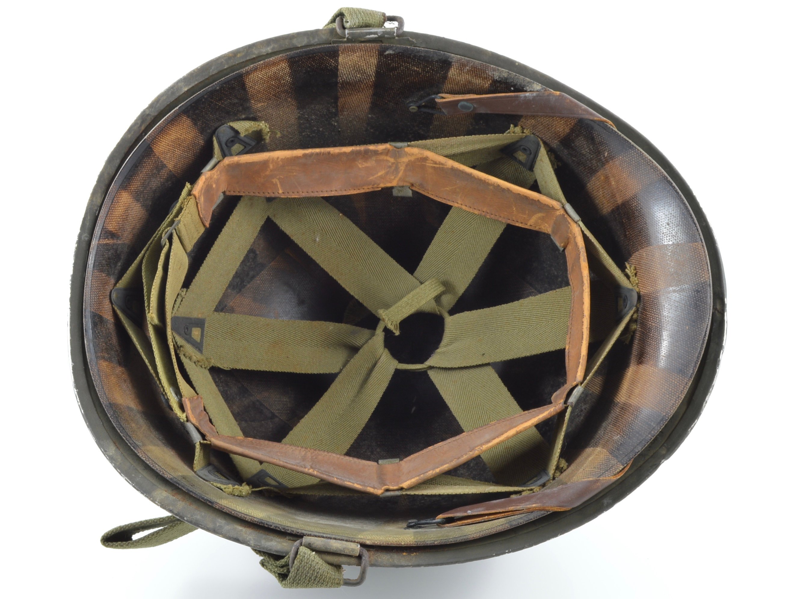 Mid-WWII Swivel Loop M1 Helmet & MSA Liner (1944 Set) — image 2