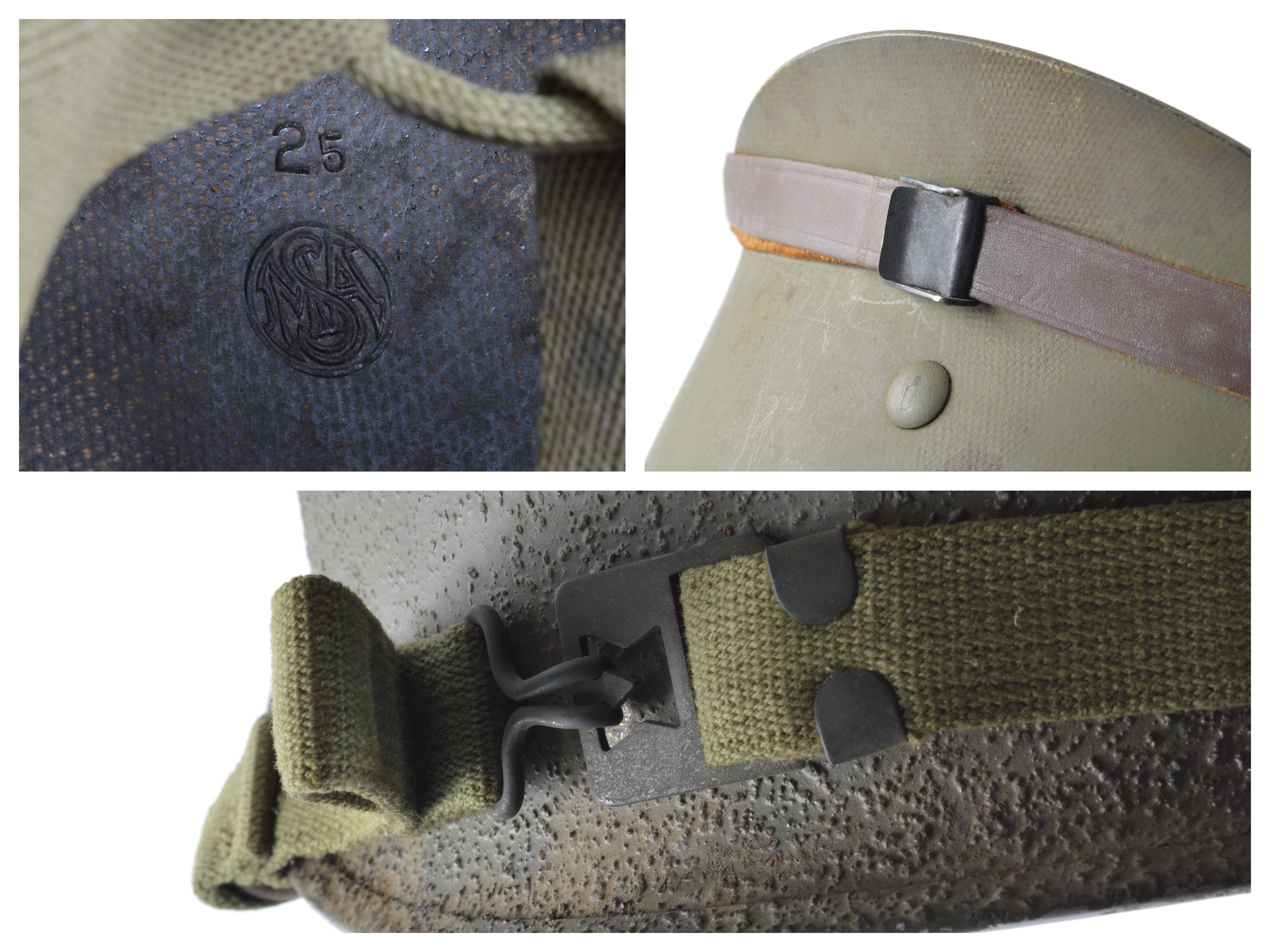 Mid-WWII Swivel Loop M1 Helmet & MSA Liner (1944 Set) — image 3