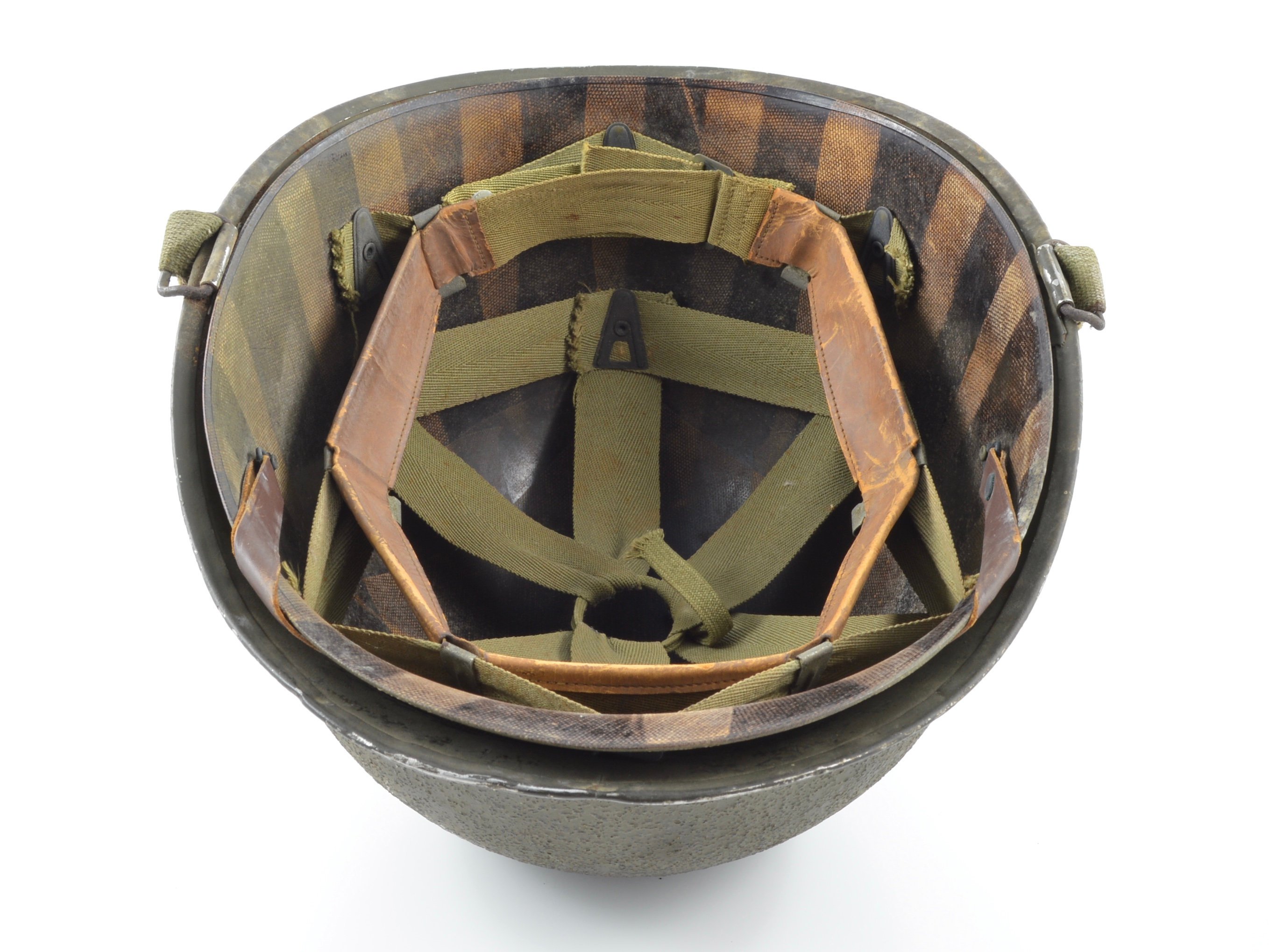 Mid-WWII Swivel Loop M1 Helmet & MSA Liner (1944 Set) — image 4