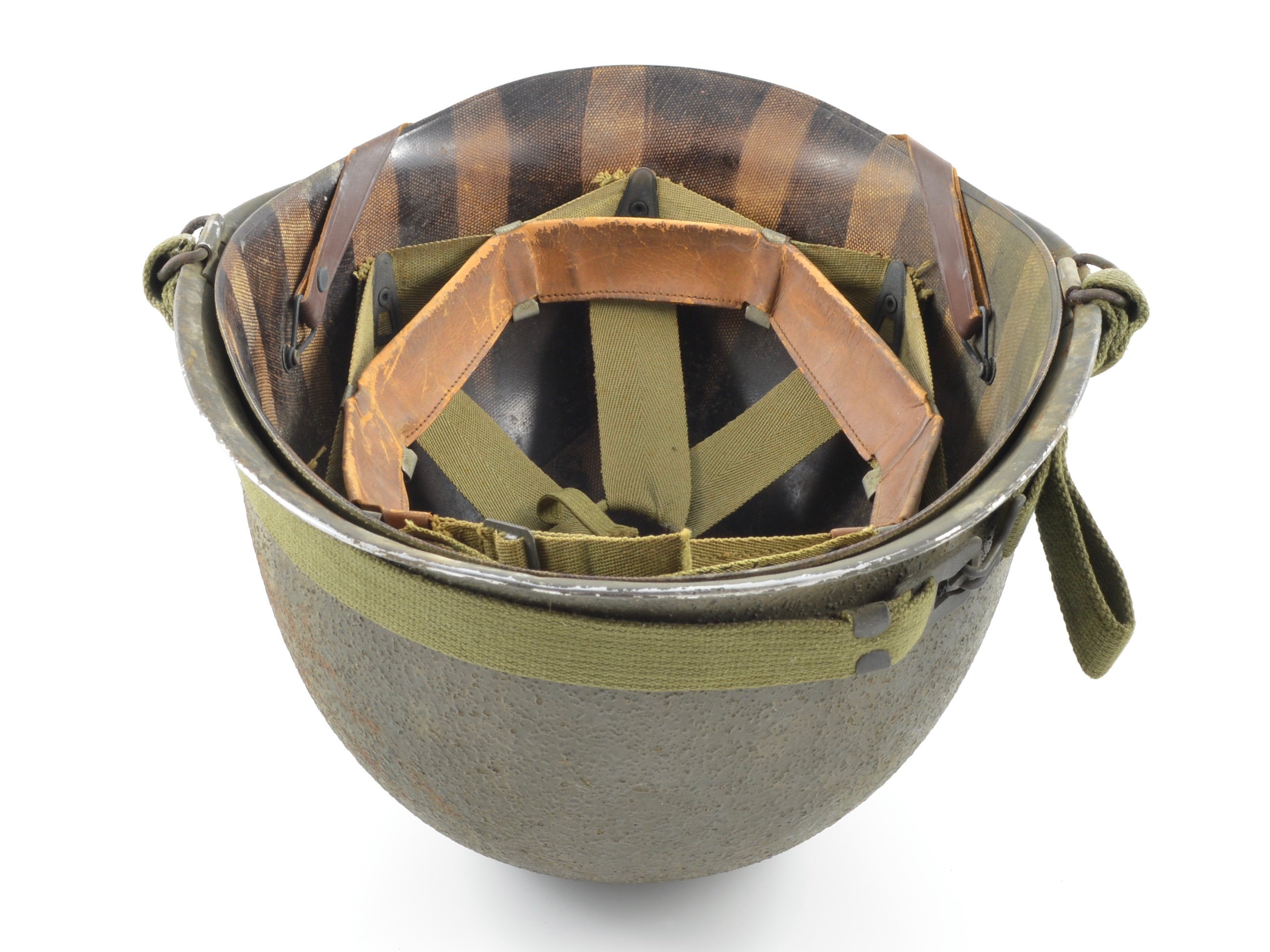 Mid-WWII Swivel Loop M1 Helmet & MSA Liner (1944 Set) — image 5