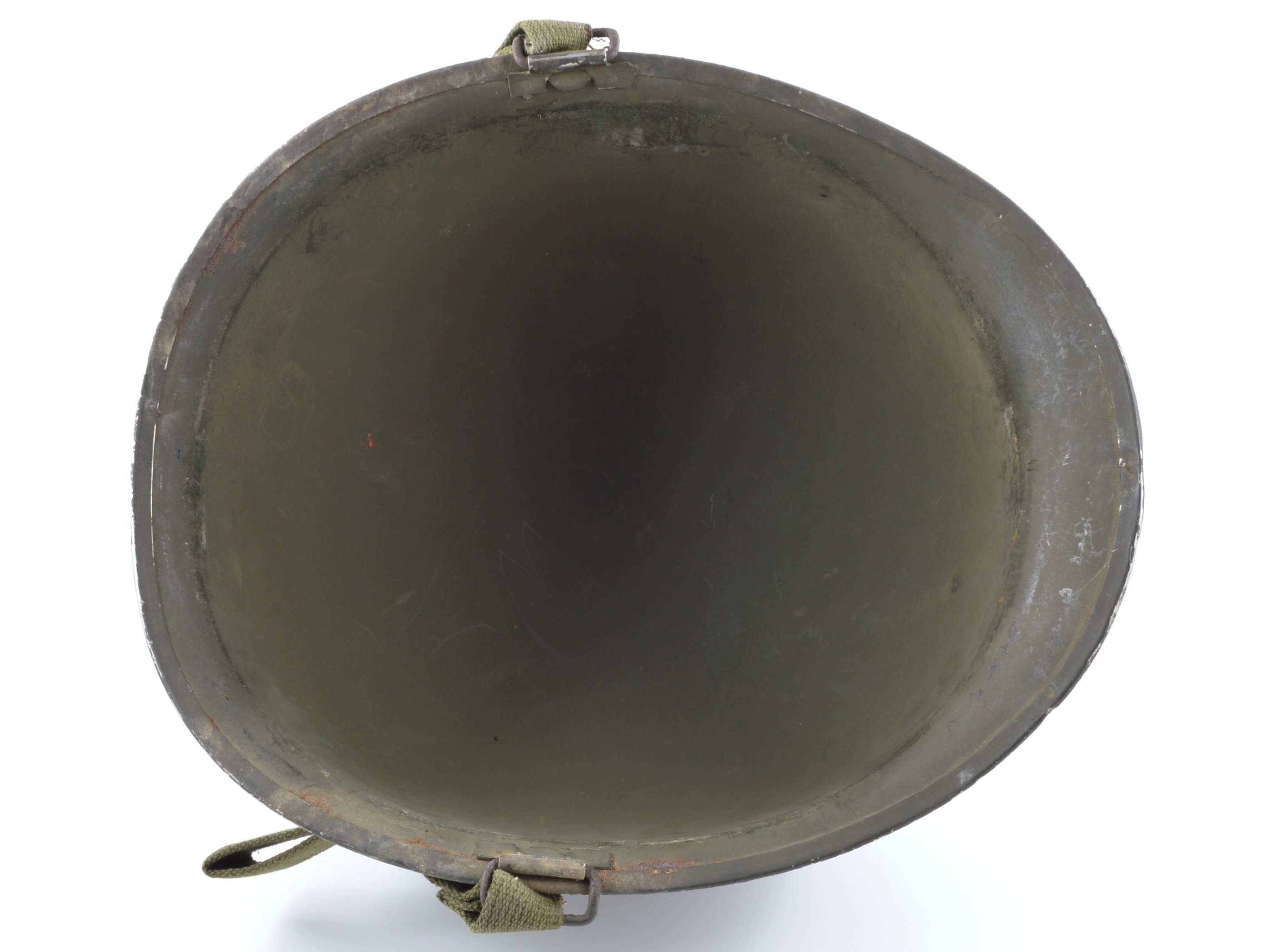 Mid-WWII Swivel Loop M1 Helmet & MSA Liner (1944 Set) — image 6