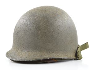 Mid-WWII Swivel Loop M1 Helmet & MSA Liner (1944 Set)
