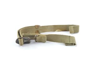 Early-WWII Web Helmet Chinstraps OD#3 (Khaki)