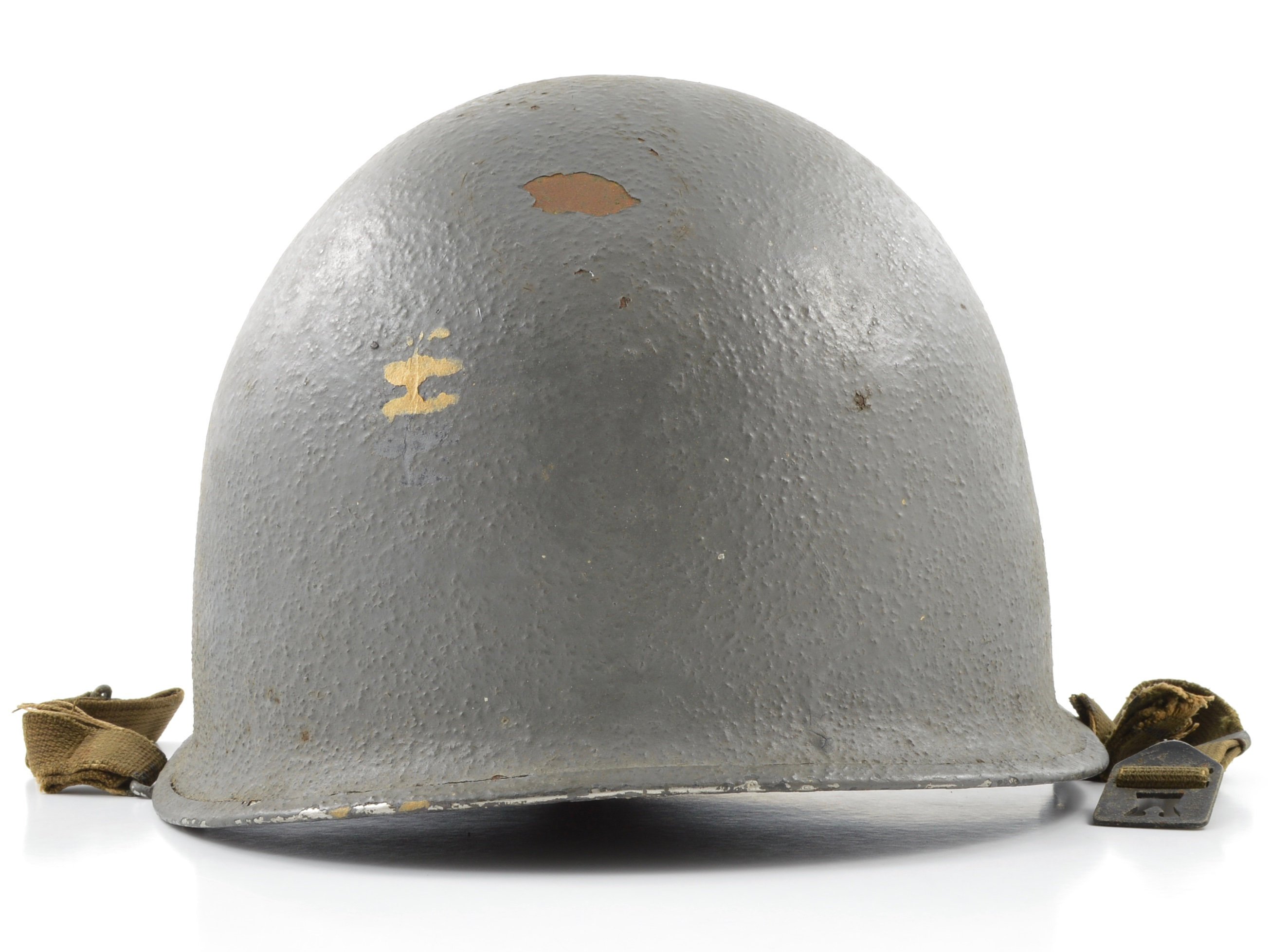 WWII Navy Painted Swivel Loop Schlueter 'Commanding Officer' Helmet Shell (1944) — image 10