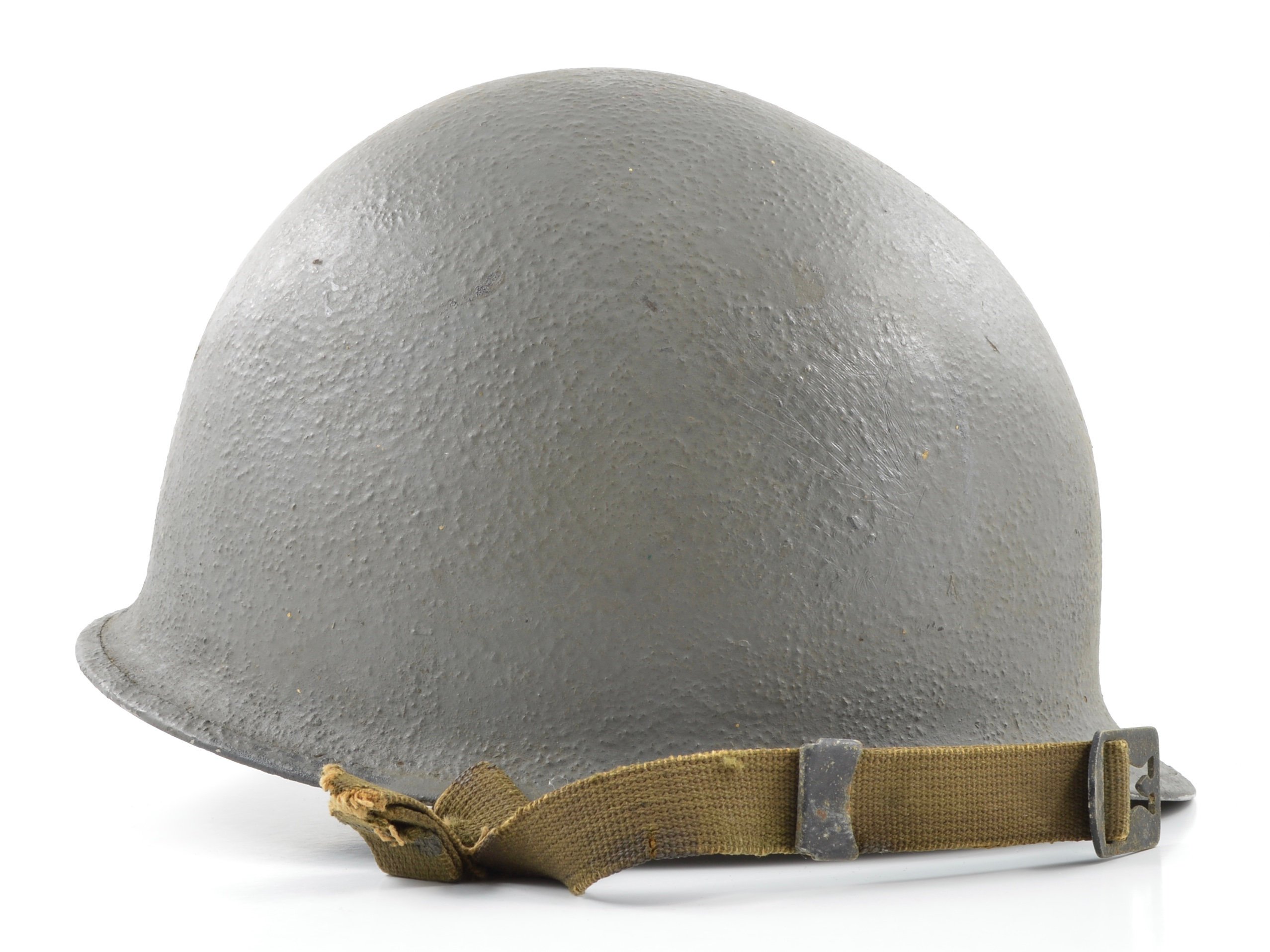 WWII Navy Painted Swivel Loop Schlueter 'Commanding Officer' Helmet Shell (1944) — image 11