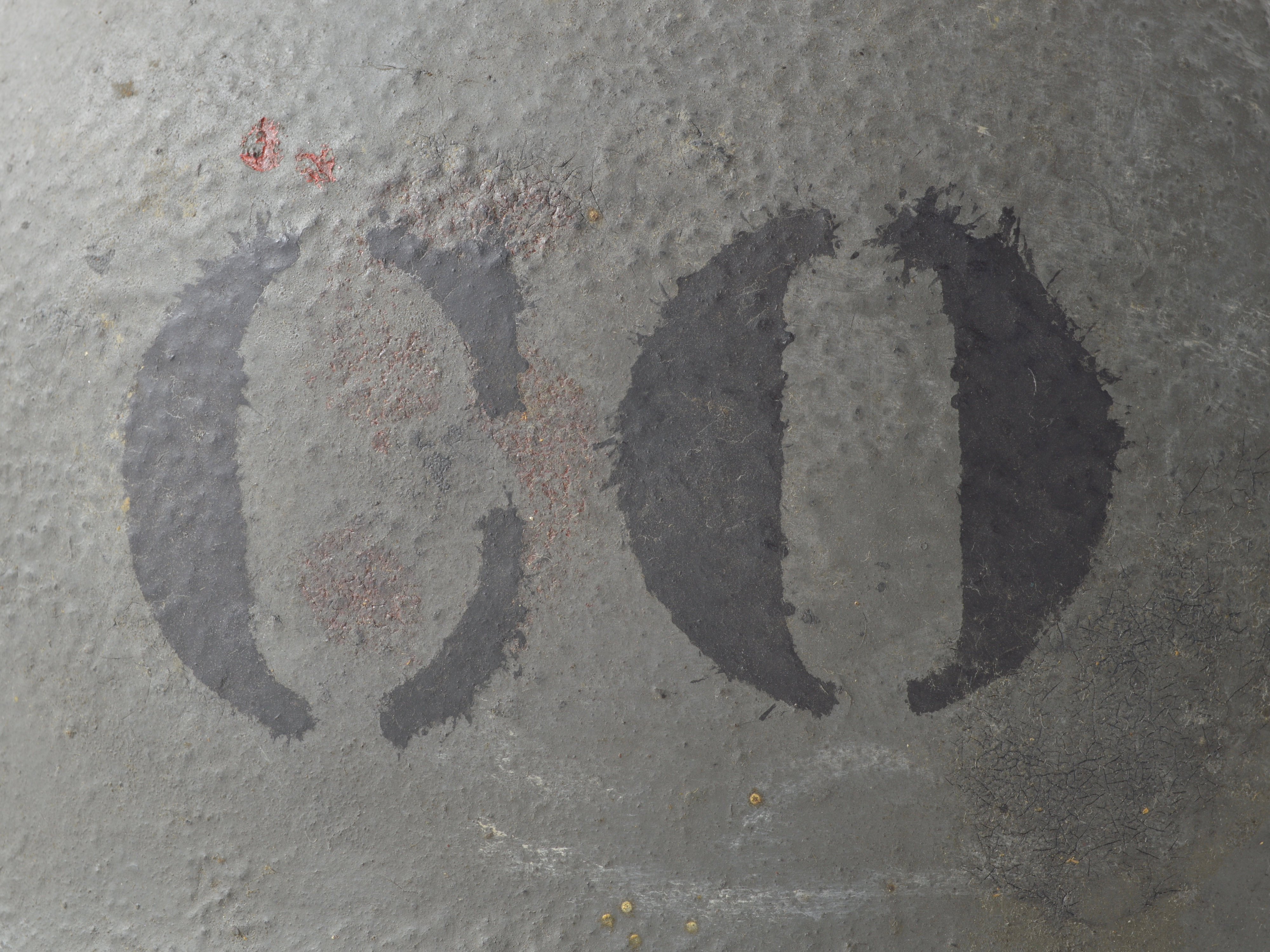 WWII Navy Painted Swivel Loop Schlueter 'Commanding Officer' Helmet Shell (1944) — image 2