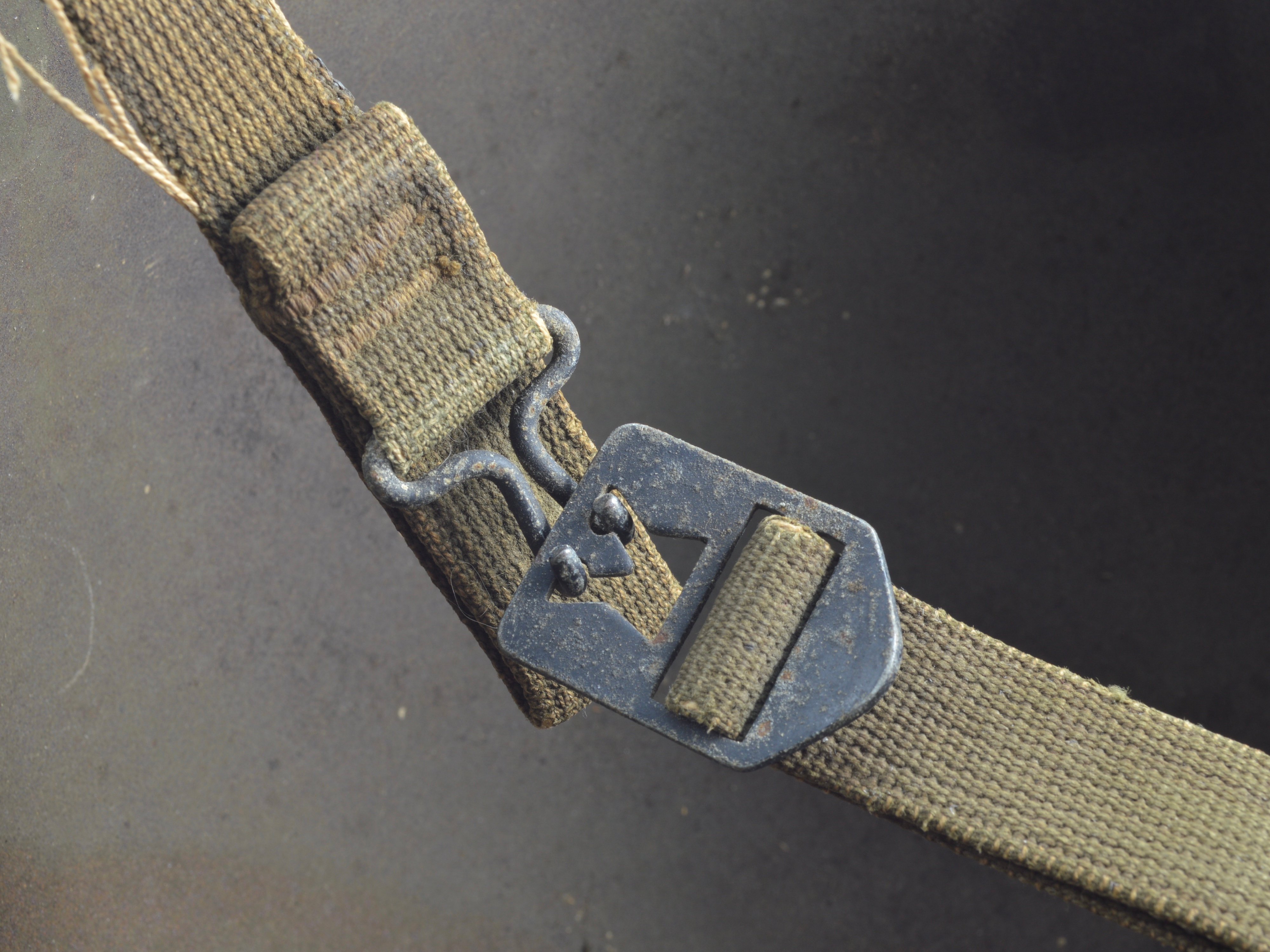 WWII Navy Painted Swivel Loop Schlueter 'Commanding Officer' Helmet Shell (1944) — image 5