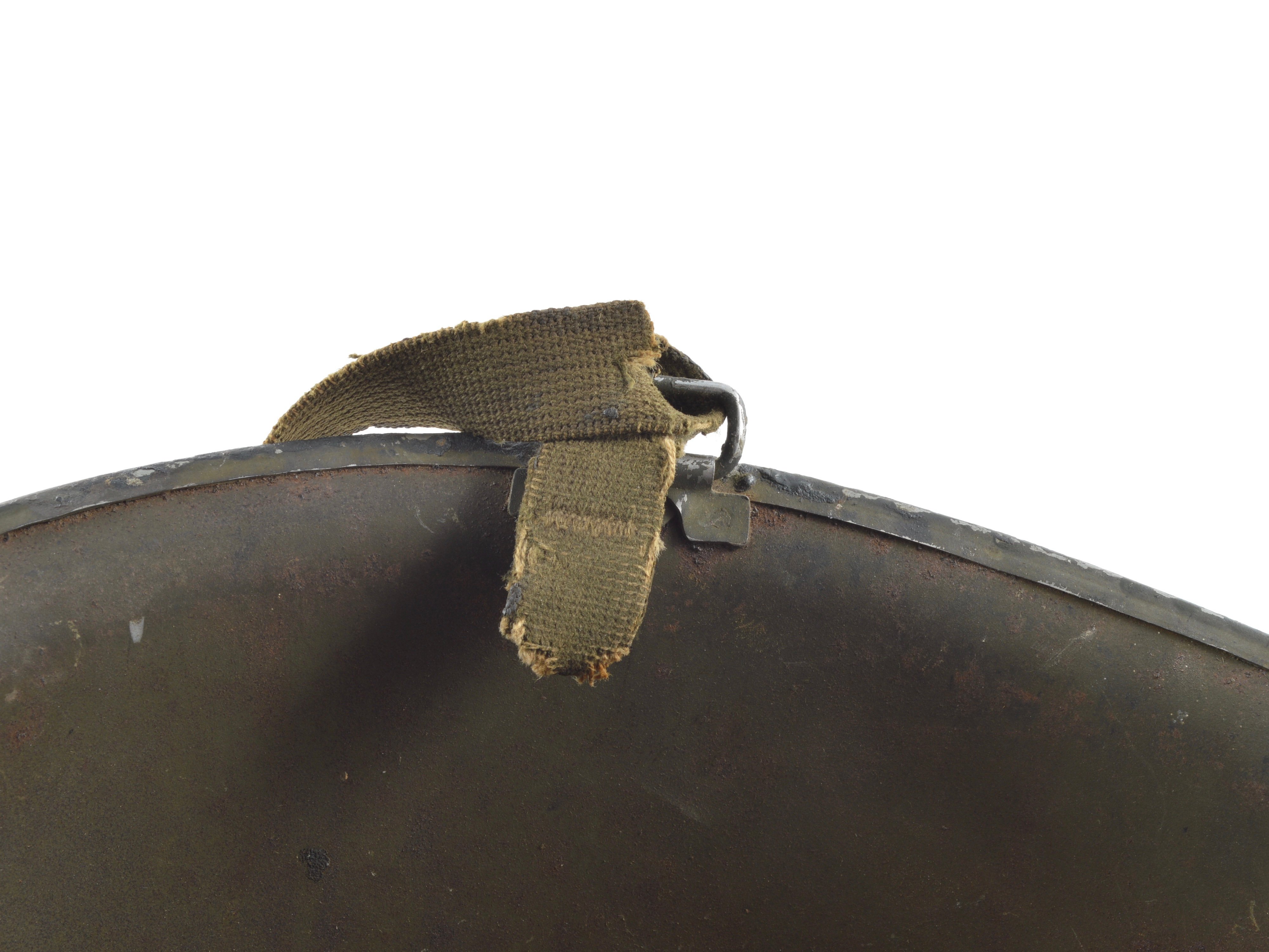 WWII Navy Painted Swivel Loop Schlueter 'Commanding Officer' Helmet Shell (1944) — image 7