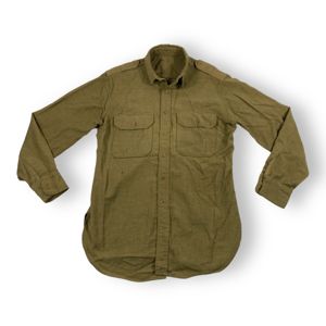 WWII U.S. M37 Officer-Converted Enlisted Man's Wool Service Shirt