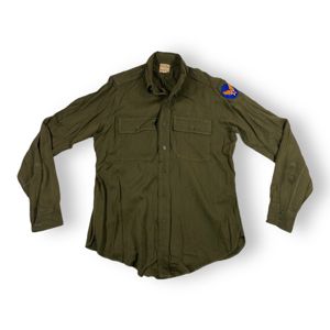 WWII U.S. Army Air Corps/Force Officer's 'Chocolate' Wool Service Shirt