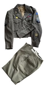 U.S. 5th Armoured Division Named IKE Jacket, Garisson Cap & …