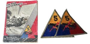 U.S. 5th Armoured Division Story And Patches - Nice Used …
