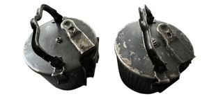 WH (HEER/LW/SS) Pair Off MG34/42 Ammunition Drums - Nice Used …
