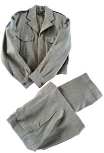 British Battle Dress Blouse Original Mounted 2nd Lieutenant Intelligence Corps …