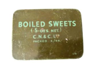 British Boiled Sweets Ration Tin April 1944 - Nice Used …