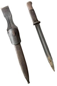 WH (HEER) 'Matching numbers' K98 Bayonet And Leather Frog - …