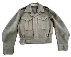 British Early War Officers Battle Dress Blouse Captain Badged - …